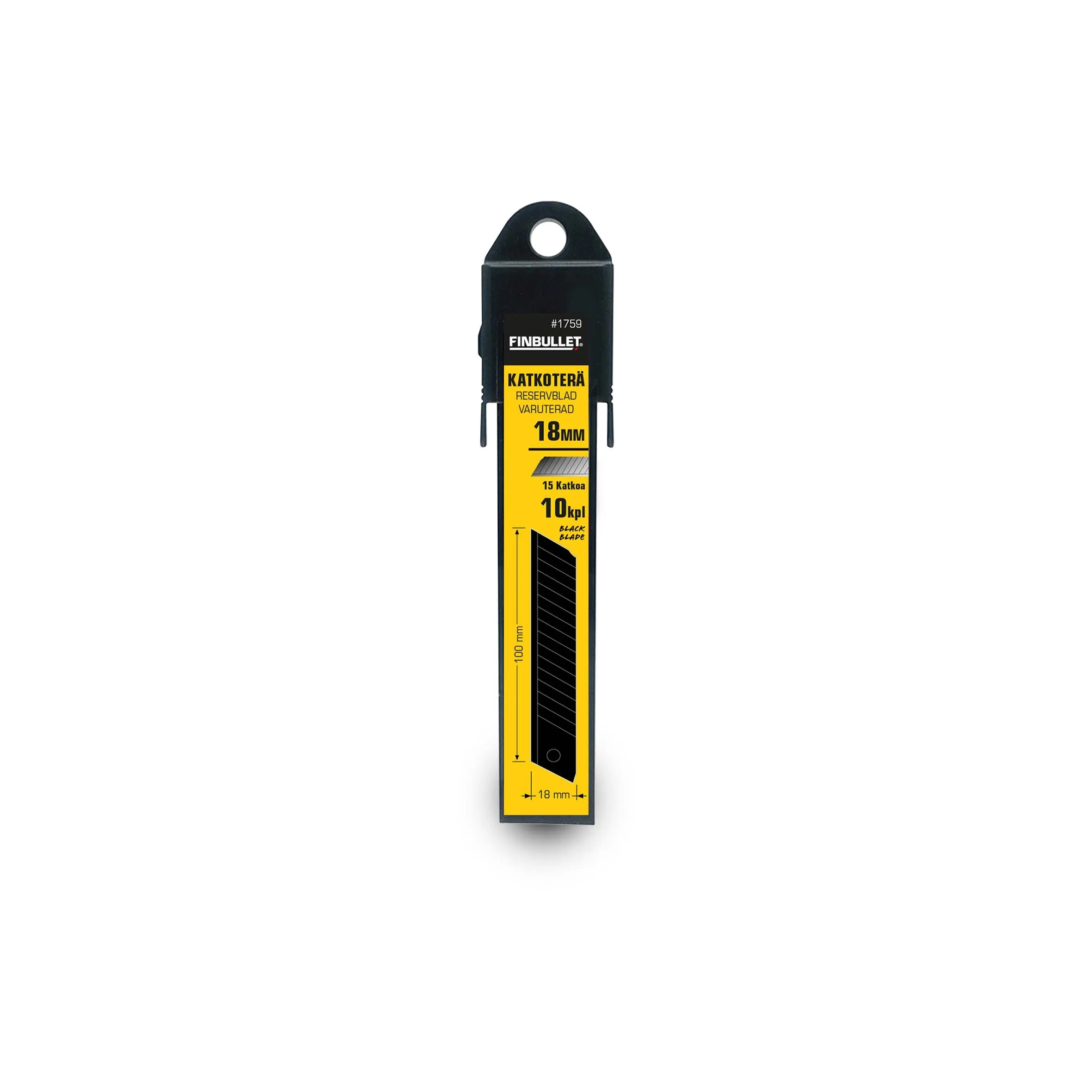 Finbullet Katkoteräsarja 18mm 10kpl