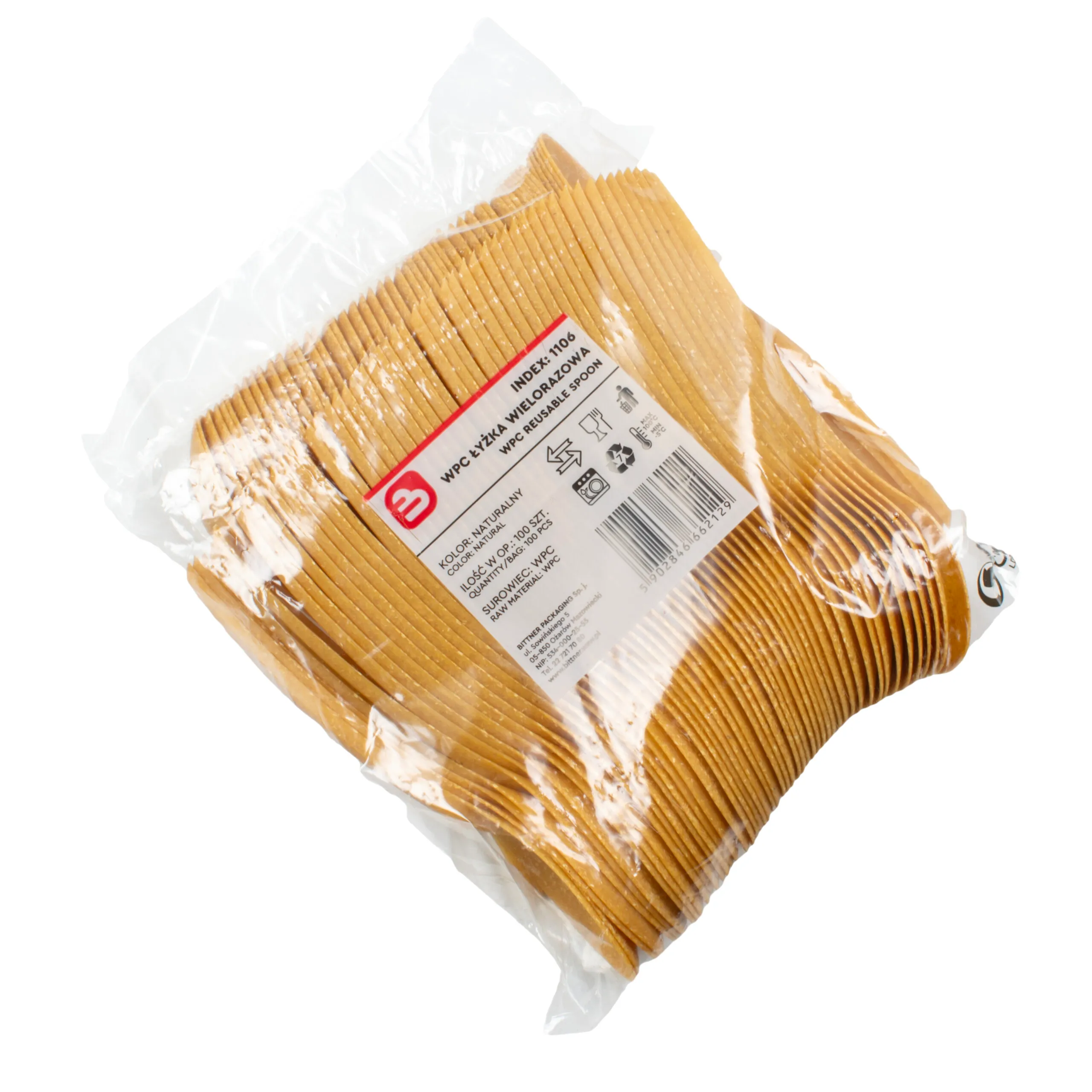 Ruokalusikka 18 cm polymeeri komposiitti 100 kpl