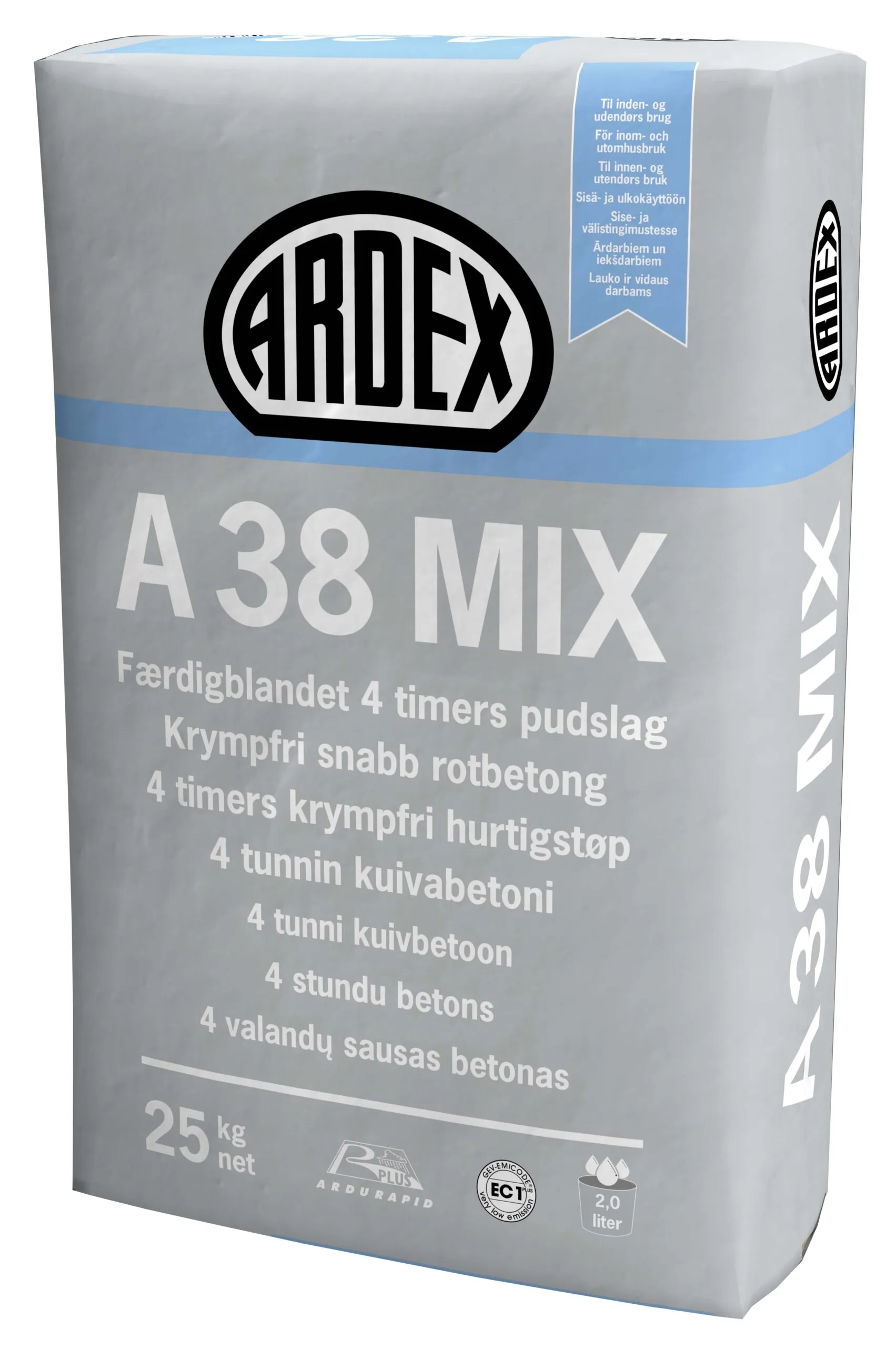 4 TUNNIN KUIVABETONI ARDEX A 38 MIX 25KG