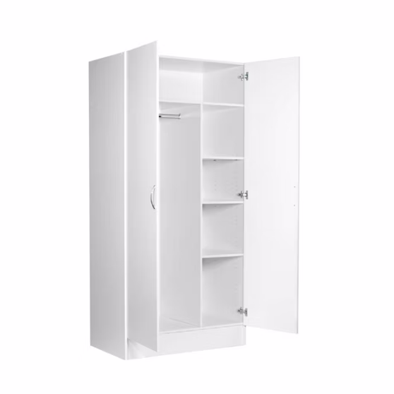 Säilytyskomero Goodiy 80x208x56,8cm valkoinen
