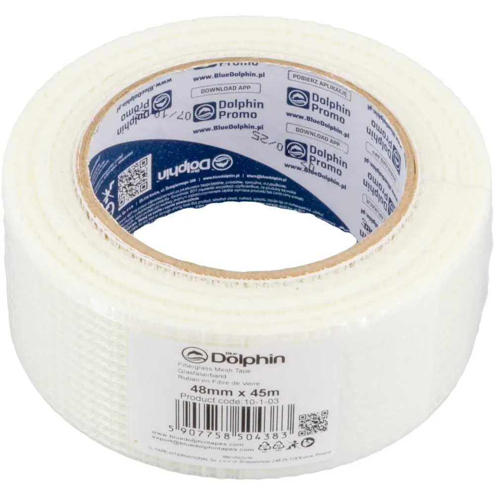 Blue Dolphin Lasikuituteippi 48 mm x 45 m kipsilevyille 3