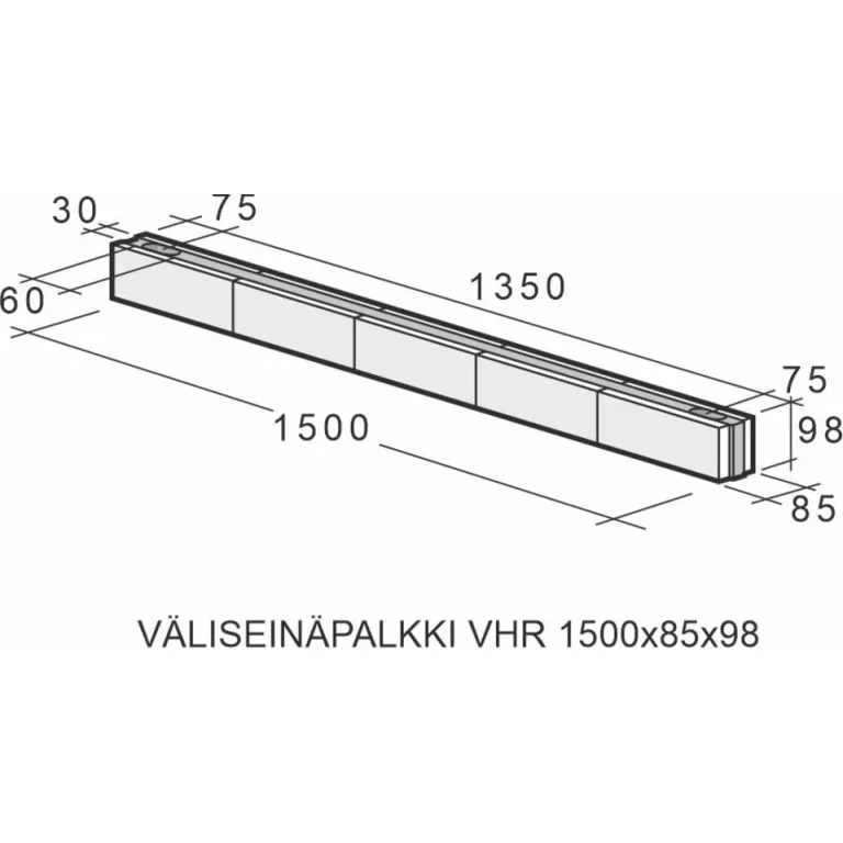 Kahi Väliseinäpalkki VH / VHR